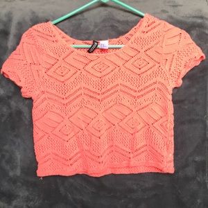 short sleeve lace cover shirt
